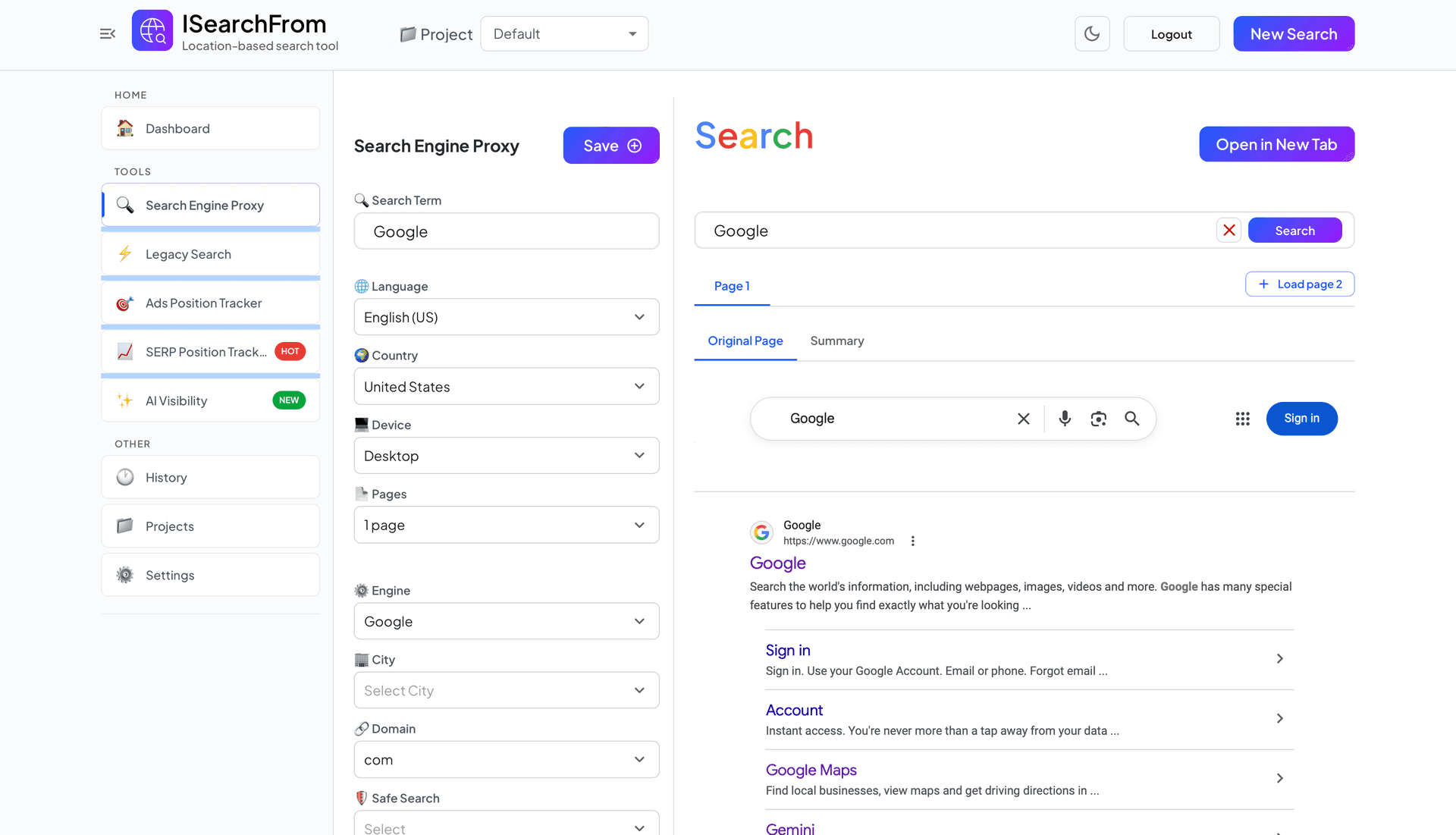 MVP Search Engine Proxy: Validating the complex ad tracking feature set.