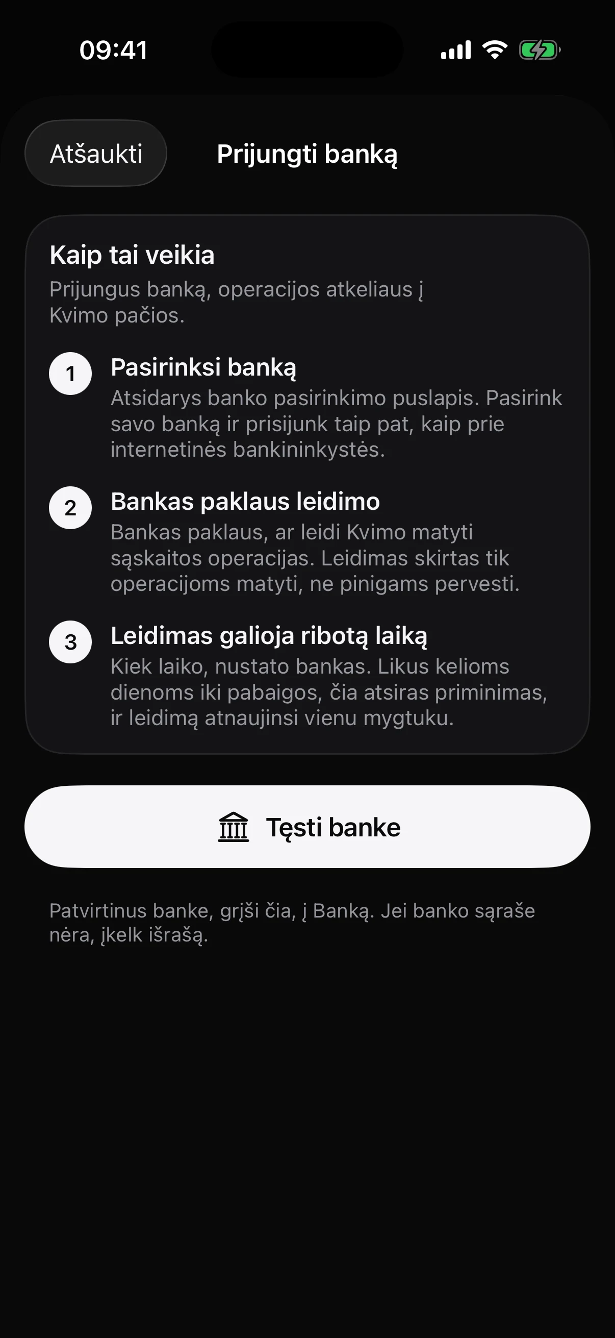 Connect a bank: three steps explained before leaving the app